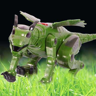 电动恐龙 酷炫飞龙电动龙机器人带音乐灯光儿童仿真电动动物玩具