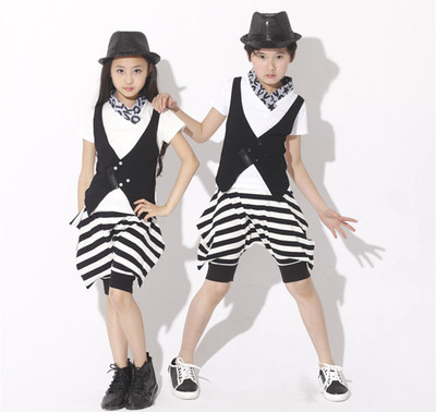 儿童演出服装少儿现代舞街舞江南style表演服幼儿园小苹果舞蹈服