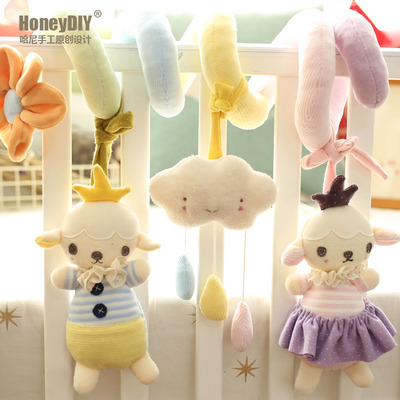 honeyDIY 羊宝宝童话床绕布艺diy材料包 手工制作婴儿玩具