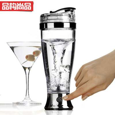 自动咖啡搅拌杯电动咖啡杯不锈钢手动创意杯子便携水杯带盖
