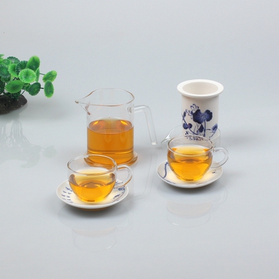 红茶泡一壶二两杯旅行便捷玻璃功夫茶具陶瓷茶壶茶杯侧把壶