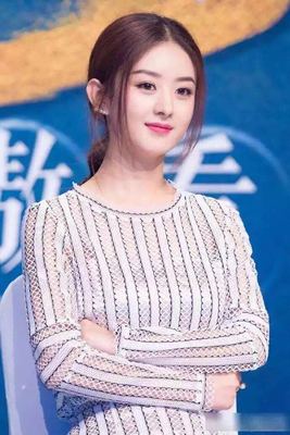 2016新明星赵丽颖 谢娜同款高腰条纹镂空白色时尚套装