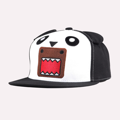 韩版时尚街舞春夏男女同款棒球帽子熊猫帽嘻哈帽平沿帽