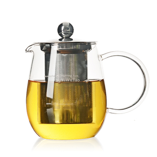 一屋窑玻璃花茶壶加厚泡茶壶过滤茶水分离冲茶器耐热红茶具