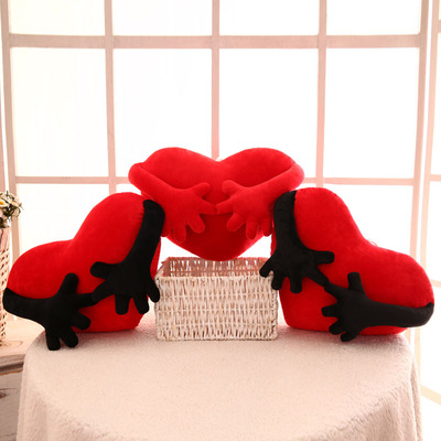 克拉恋人同款韩式抱枕 情侣结婚礼物 可爱沙发靠垫抱枕床头摆件