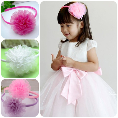 韩国儿童小孩宝宝发带韩版新生儿花朵发箍发卡发套发饰小孩头饰