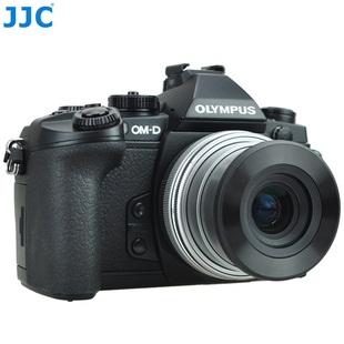 JJC奥林巴斯E-M10 E-P5 EPL7微单14-42 EZ电动饼干镜头自动镜头盖