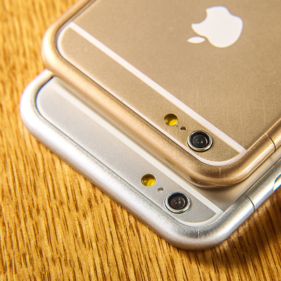 iphone6手机壳 4.7塑料边框 苹果plus拼接保护套土豪金超薄5.5