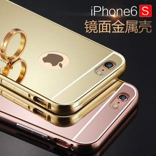 iphone6s手机壳i6玫瑰金plus4.7P金属边框ipone六IP潮pg套sp苹果5