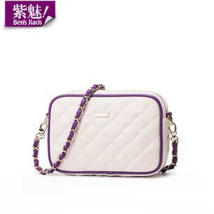 2015新品紫魅夏季清新潮流简约链条包小方包甜美女包单肩斜挎包