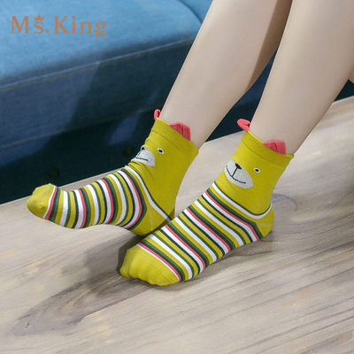 Ms．King日系复古创意立体可爱卡通女士袜子盒装袜