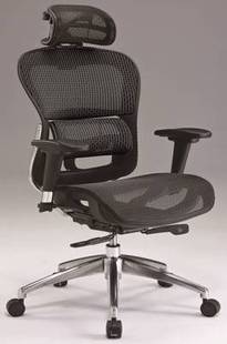 台湾原产 联美大网椅  透气弹力网布 人体工学设计 办公椅老板椅