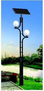 3米4米20W LED太阳能庭院灯太阳能路灯户外灯道路灯草坪庭院景观