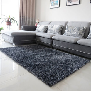 韩国丝亮丝地毯加密客厅茶几地毯沙发地毯简约卧室床边地毯