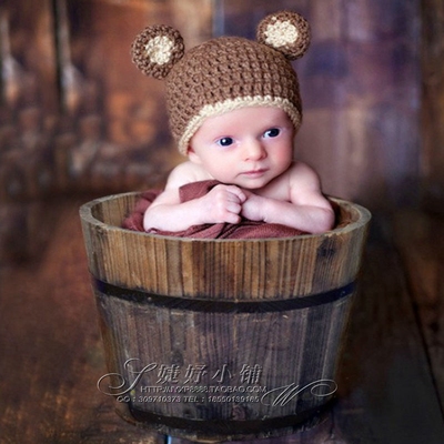 2015欧美风格 影楼道具 儿童摄影道具 满月百天宝宝摄影 木桶