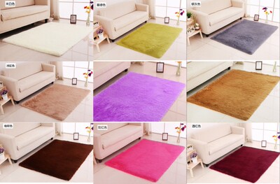 特价丝毛地毯长方形榻榻米可水洗客厅现代卧室茶几满铺床边毯可爱