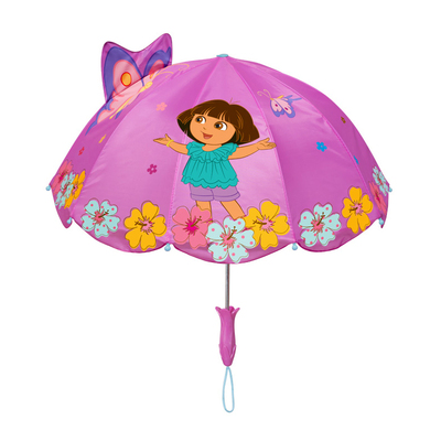 Kidorable朵拉卡通造型儿童雨伞女童伞宝贝公主伞 创意生日礼物