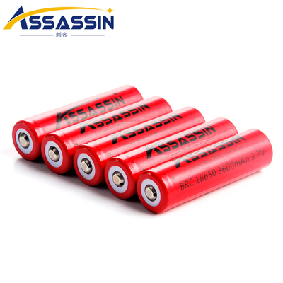 正品18650电池 强光手电筒专用充电锂电池3.7V尖头 3600毫安