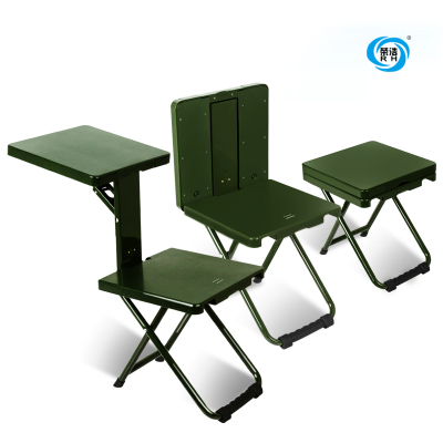新款折叠椅 营房部队便携折叠椅子 士兵学习凳子 写字桌学习椅