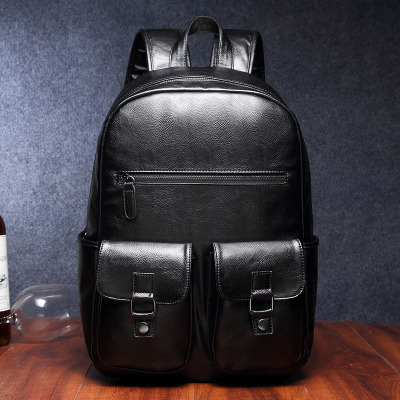新款韩版休闲双肩包男士包背包学生书包时尚潮流运动旅行包电脑包