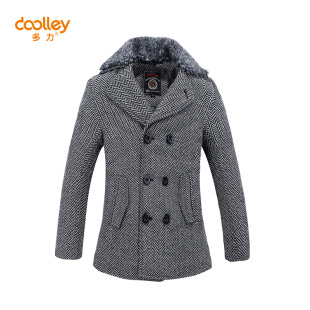 2015冬季韩版潮童装男童羊毛呢子大衣中长款加厚型儿童外套中小童