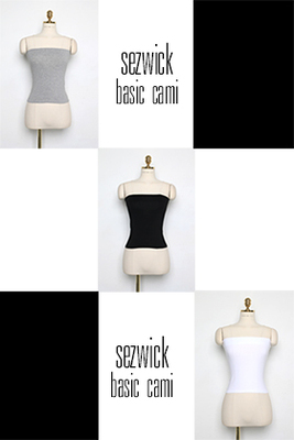 韩国代购正品SEZ-WICK女装夏季款纯色裹胸吊带