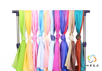 形象设计色彩顾问春夏秋冬季型色彩丝巾--色彩鉴定季型造型丝巾