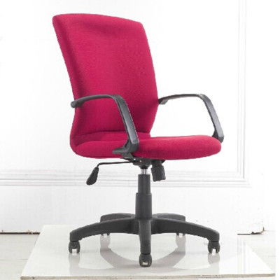 办公家具电脑椅职员椅会议椅员工椅升降转椅靠背椅布艺办公椅红色
