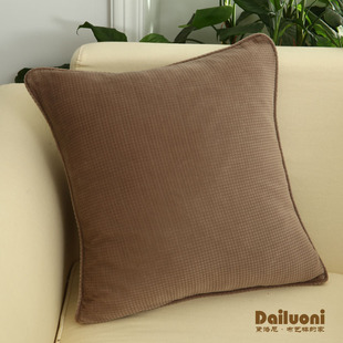 黛洛尼欧式布艺抱枕套沙发靠枕床头办公室靠垫套不含芯大号