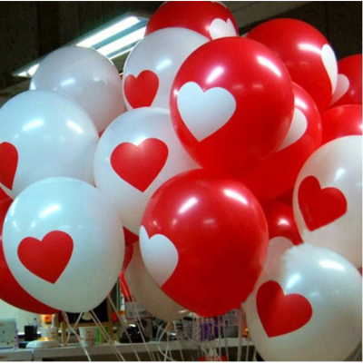 印花气球结婚礼婚庆韩国圆形汽球批发新婚房装饰浪漫求婚气球布置