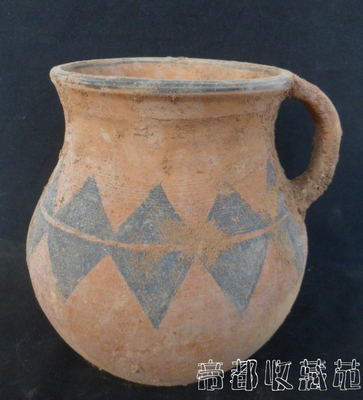 陶器摆件 仿古新石器时期彩陶 陶器罐家居饰品马家窑文化陶器收藏
