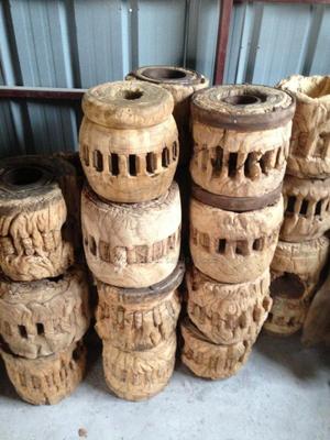 风化木车轱辘 老榆木风 化木装饰品 原生态 古老车轮轴 艺术摆件