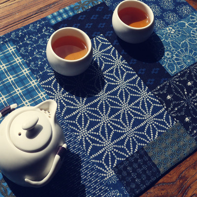 茶席棉麻布日式茶席和风茶道茶器香席桌旗餐垫茶垫粗布茶巾小号