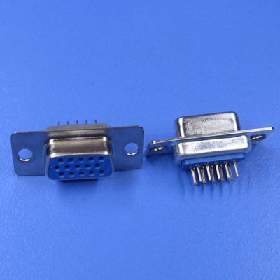DP9孔15P 25P 37P 芯焊板180度直母头VGA RS232头串口头焊线式