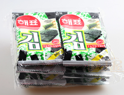 6份25省包邮版主食品韩国进口零食海飘海苔寿司专用紫菜营养美味