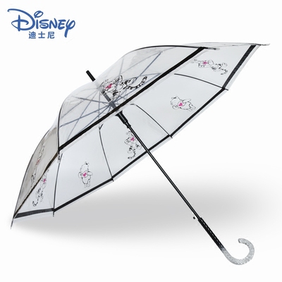 迪士尼维尼熊卡通儿童雨伞学生伞防紫外线透明长柄伞新型雨伞