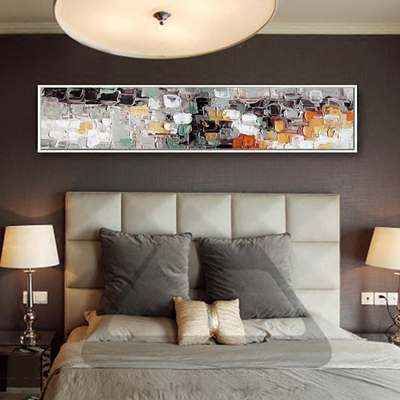 床头画现代简约挂画客厅壁画沙发背景墙装饰画卧室抽象画艺术油画