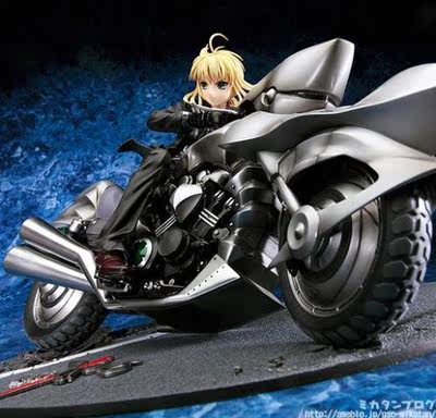 动漫手办玩具批发 Fate/zero Saber 塞巴西服+摩托机车