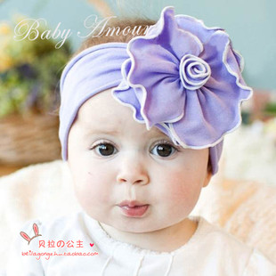 欧美可爱公主宝宝婴儿童头饰发带发箍发饰品头花百天满月周岁拍照