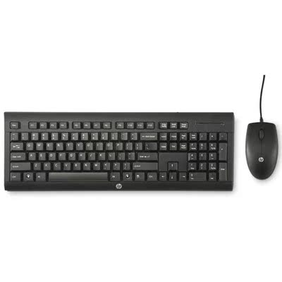 HP/惠普C2500有线USB接口键盘鼠标套装兼容家用办公台式笔记电脑