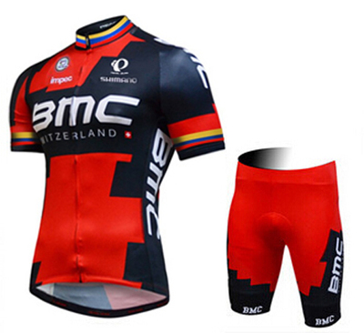 2015新款BMC车队版短袖骑行服套装 单车服 透气 排汗 速干衣