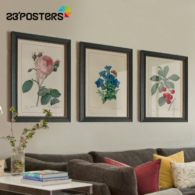 爱上 花卉圣经客厅装饰画欧式沙发背景墙美式三联组合现代挂画