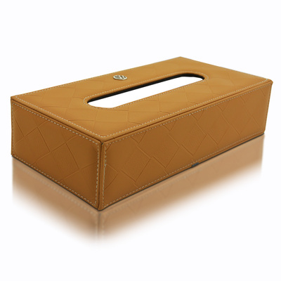 LEDU/乐度 经典牛皮纹 大众纸巾盒 创意布艺皮车用抽纸盒 包邮