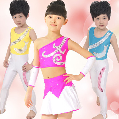 儿童体操舞蹈服男童女童芭蕾舞表演服演出服装幼儿运动员表演服装
