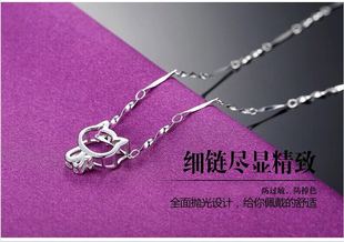 女锁骨链日韩国简约925银项链吊坠女士项链配饰品生日礼物
