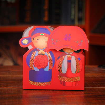 结婚喜糖盒子创意个性婚庆喜糖礼盒包装盒婚礼糖盒韩式喜糖手提袋