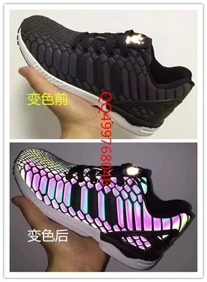 韩国ulzzang爆款明星朴信惠李钟硕ZX同款Flux3M反光变色龙运动鞋