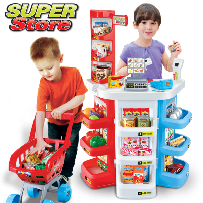 收银机台超市带扫描机过家家厨房玩具做饭炒菜儿童玩具3-4 5 6岁