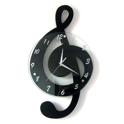 天伟达时尚音符个性挂表石英钟表艺术创意挂钟客厅现代装饰时钟表