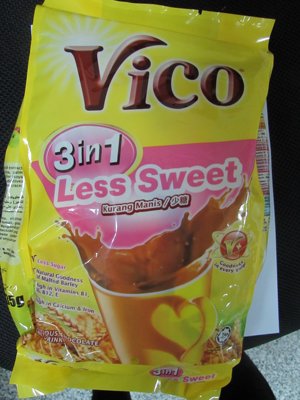 马来西亚进口Vico速溶热巧克力麦芽冲饮三合一少糖中老年食品480g